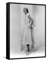 La Main au Collet TO CATCH A THIEF by AlfredHitchcock with Grace Kelly, 1955 (b/w photo)-null-Framed Stretched Canvas