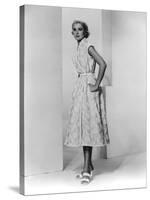 La Main au Collet TO CATCH A THIEF by AlfredHitchcock with Grace Kelly, 1955 (b/w photo)-null-Stretched Canvas