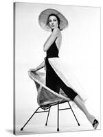 La Main au Collet TO CATCH A THIEF by AlfredHitchcock with Grace Kelly, 1955 (b/w photo)-null-Stretched Canvas