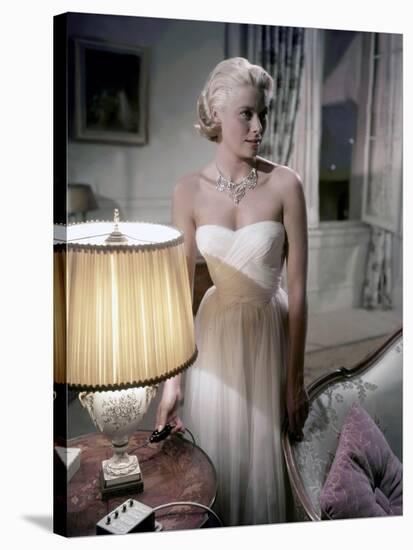 La Main au Collet TO CATCH A THIEF by AlfredHitchcock with Grace Kelly, 1955 (photo)-null-Stretched Canvas