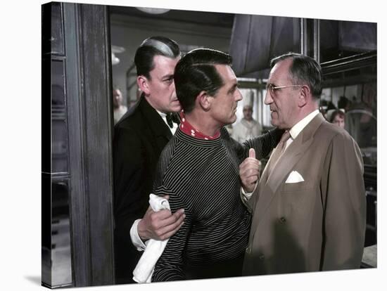 La Main au Collet TO CATCH A THIEF by AlfredHitchcock with Jean Martinelli, Cary Grant etCharles Va-null-Stretched Canvas