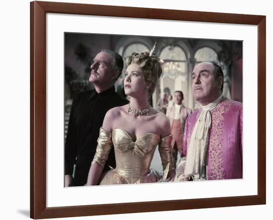 La Main au Collet TO CATCH A THIEF by AlfredHitchcock with John Williams, Grace Kelly and Rene Blan-null-Framed Photo