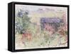 La Maison a Travers Les Roses, circa 1925-26-Claude Monet-Framed Stretched Canvas