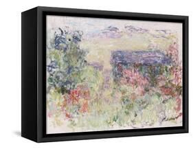 La Maison a Travers Les Roses, circa 1925-26-Claude Monet-Framed Stretched Canvas