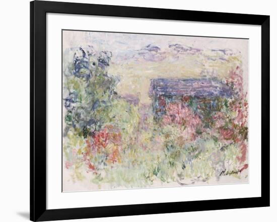 La Maison a Travers Les Roses, circa 1925-26-Claude Monet-Framed Giclee Print