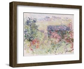 La Maison a Travers Les Roses, circa 1925-26-Claude Monet-Framed Giclee Print