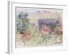 La Maison a Travers Les Roses, circa 1925-26-Claude Monet-Framed Giclee Print