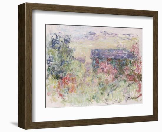 La Maison a Travers Les Roses, circa 1925-26-Claude Monet-Framed Premium Giclee Print