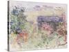 La Maison a Travers Les Roses, circa 1925-26-Claude Monet-Stretched Canvas