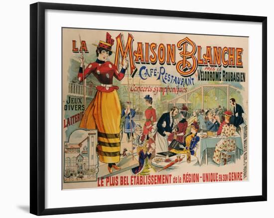 La Maison Blanche, circa 1900-null-Framed Giclee Print