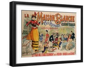 La Maison Blanche, circa 1900-null-Framed Giclee Print