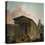 La Maison Carree a Nimes-Hubert Robert-Stretched Canvas