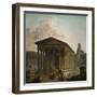 La Maison Carree a Nimes-Hubert Robert-Framed Giclee Print