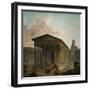 La Maison Carree a Nimes-Hubert Robert-Framed Giclee Print