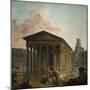 La Maison Carree a Nimes-Hubert Robert-Mounted Giclee Print