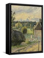 La Maison de la folie à Eragny-Camille Pissarro-Framed Stretched Canvas