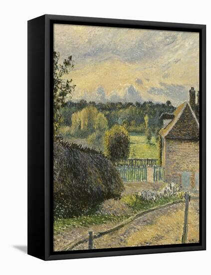 La Maison de la folie à Eragny-Camille Pissarro-Framed Stretched Canvas