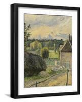 La Maison de la folie à Eragny-Camille Pissarro-Framed Giclee Print