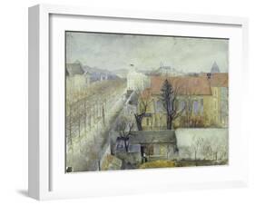 La maison de refuge du Bon Pasteur; vue de la place Denfert-Rochereau-Edouard Zawiski-Framed Giclee Print