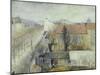 La maison de refuge du Bon Pasteur; vue de la place Denfert-Rochereau-Edouard Zawiski-Mounted Giclee Print