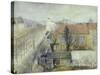 La maison de refuge du Bon Pasteur; vue de la place Denfert-Rochereau-Edouard Zawiski-Stretched Canvas