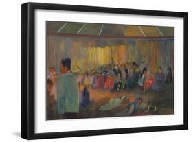 La Maison Des Chants (Te Fare Hymenee), 1892-Paul Gauguin-Framed Giclee Print