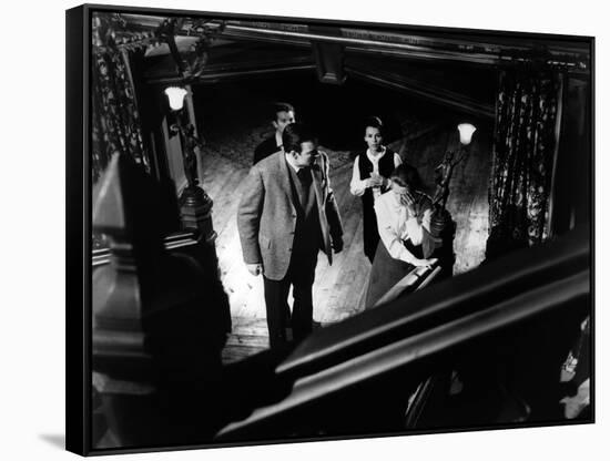 La Maison du Diable THE HAUNTING by RobertWise with Richad Johnson, Russ Tamblyn, Claire Bloom and -null-Framed Stretched Canvas