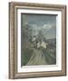 La maison du Dr Gachet à Auvers-Paul Cézanne-Framed Giclee Print