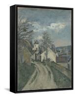 La maison du Dr Gachet à Auvers-Paul Cézanne-Framed Stretched Canvas