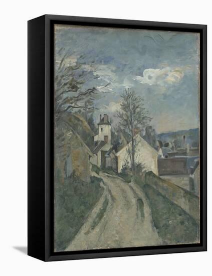 La maison du Dr Gachet à Auvers-Paul Cézanne-Framed Stretched Canvas