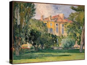 La Maison Du Jas De Bouffan Par Cezanne, Paul (1839-1906). Oil on Canvas, Size : 59X71, 1876-1877,-Paul Cezanne-Stretched Canvas