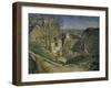 La maison du Pendu (The House of the Hanged Man), 1873-Paul Cézanne-Framed Giclee Print