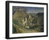 La maison du Pendu (The House of the Hanged Man), 1873-Paul Cézanne-Framed Giclee Print