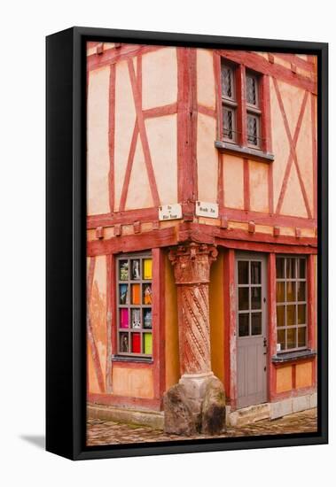 La Maison Du Pilier Rouge in Le Mans, Sarthe, Pays De La Loire, France, Europe-Julian Elliott-Framed Stretched Canvas