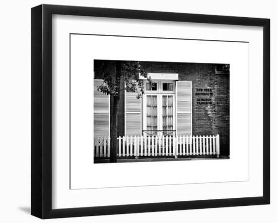 La Maison Française of New York University (Nyu), Greenwich Village, Manhattan, NYC, White Frame-Philippe Hugonnard-Framed Art Print