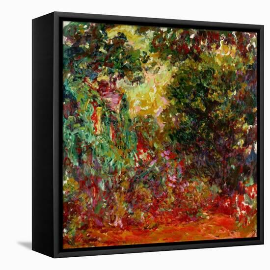 La maison vu du jardin aux roses,1922-1924 Canvas 89 x 92 cm Inv. 5108.-Claude Monet-Framed Stretched Canvas