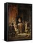 La Maîtresse d'école-Nicolas Toussaint Charlet-Framed Stretched Canvas