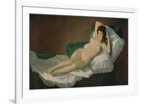 'La Maja Desnuda', (The Naked Maja), c.1797-1800, (c1934)-Francisco Goya-Framed Giclee Print