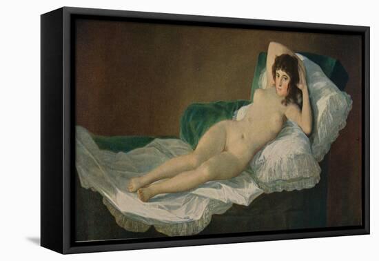 'La Maja Desnuda', (The Naked Maja), c.1797-1800, (c1934)-Francisco Goya-Framed Stretched Canvas