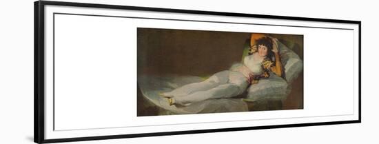 'La Maja Vestida', (The Clothed Maja), 1800-1808, (c1934)-Francisco Goya-Framed Premium Giclee Print