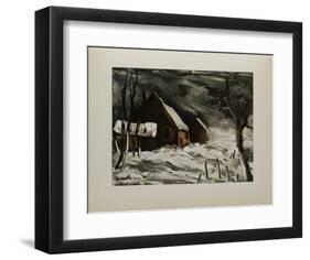 La Maladrerie Sous la Neige, 1956-Maurice De Vlaminck-Framed Collectable Print