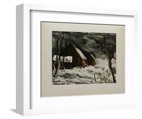 La Maladrerie Sous la Neige, 1956-Maurice De Vlaminck-Framed Collectable Print