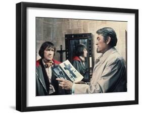 La Malediction THE OMEN by Richard Donner with David warner and Gregory Peck, 1976 (photo)-null-Framed Photo