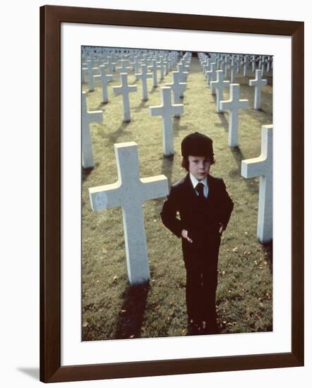 La Malediction THE OMEN by Richard Donner with Harvey Stephens, 1976 (photo)-null-Framed Photo