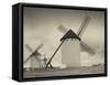 La Mancha Windmills, Campo De Criptana, Castile-La Mancha Region, Spain-Walter Bibikow-Framed Stretched Canvas