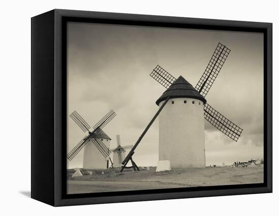 La Mancha Windmills, Campo De Criptana, Castile-La Mancha Region, Spain-Walter Bibikow-Framed Stretched Canvas