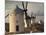 La Mancha Windmills, Consuegra, Castile-La Mancha Region, Spain-Walter Bibikow-Mounted Photographic Print