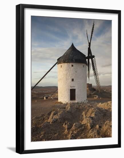 La Mancha Windmills, Consuegra, Castile-La Mancha Region, Spain-Walter Bibikow-Framed Premium Photographic Print