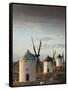 La Mancha Windmills, Consuegra, Castile-La Mancha Region, Spain-Walter Bibikow-Framed Stretched Canvas