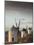 La Mancha Windmills, Consuegra, Castile-La Mancha Region, Spain-Walter Bibikow-Mounted Photographic Print